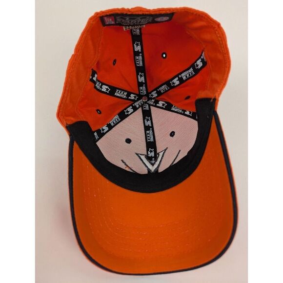 VINTAGE Virginia Hat Cap Mens Orange Wahoos Flex Fit Football Starter Adult - Picture 5 of 8